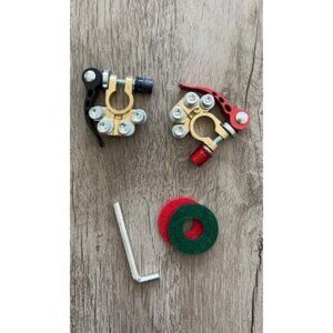 Car Battery Terminal Connectors 2 Pcs 4 Way Quick Release Disconnect Car Battery